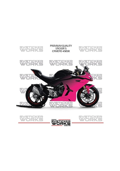 Cfmoto 450sr Kaplama Sticker Çift Renk Motor Kaplama Modeli Hazır Kit Yüksek Kalite 48980692