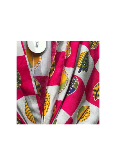 Lila Mare İthal Hint Kumaşlı Handmade İpek Viskon Özel Tasarım Kimono Renkli Renkli