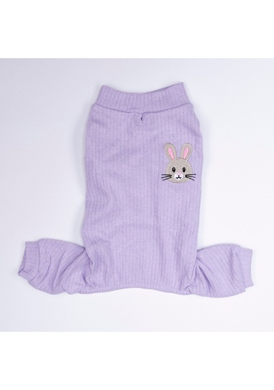 Lila Lavender Bunny Köpek Tulumu Köpek Kıyafeti Kedi Kıyafeti