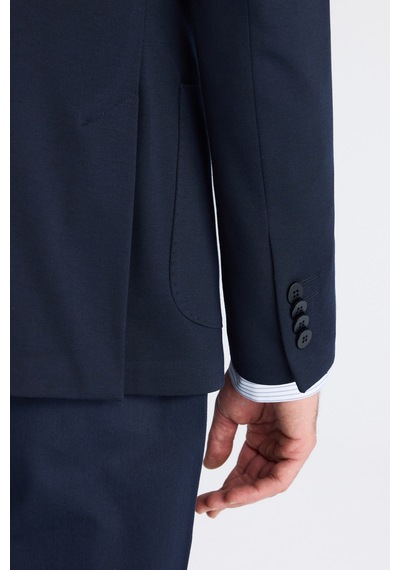 D's Damat Ds Damat Regular Fit Lacivert Armürlü Kumaş Ceket 6hc04m415494m 101