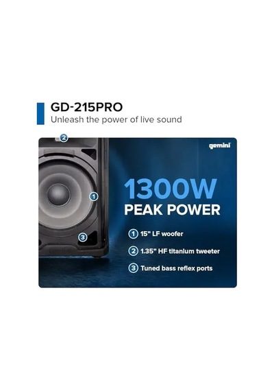 Gd-215pro Aktif 15 İnç Bluetooth Hoparlör
