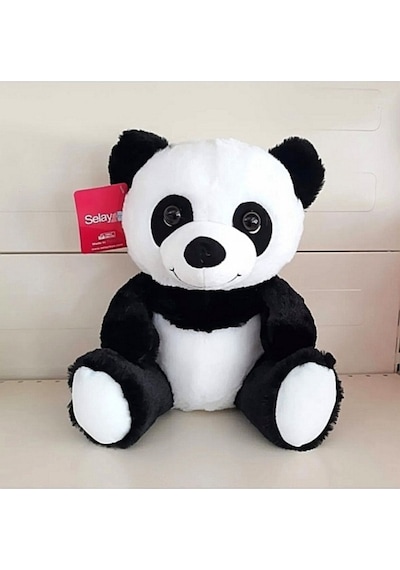 Peluş Panda Oyuncak Sevimli Ayı 30 Cm Siyah