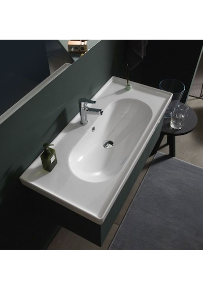 Turkuaz Seramik Cerastyle Arya 100 x 45 CM Etajerli Lavabo