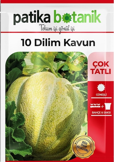 120 Adet Yerli Ata 10 Dilim Çorum Kavun Tohumu Standart