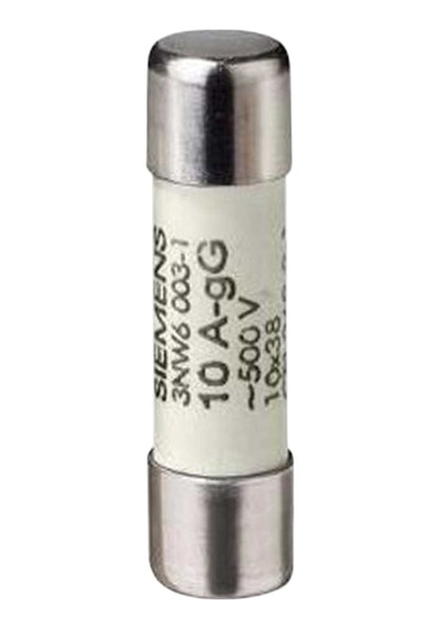 Siemens 3nw6003-1 10x38 Mm 10a Silindirik Sigorta