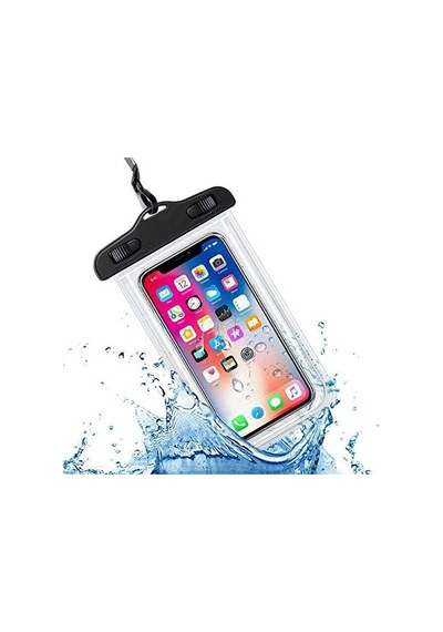 Su Geçirmez Cep Telefonu Kılıfı İphone, Samsung Galaxy, Xiaomi Gibi Tüm Telefon Modelleri İle Uyumlu Kılıf 7 İnçe Kadar %100 Waterproof Siyah