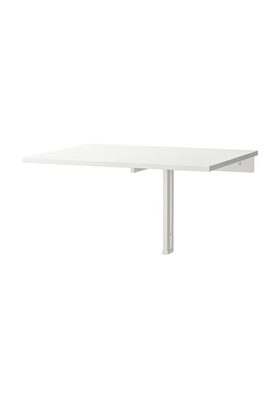 Ikea Beyaz Geniş Yemek Masası - Duvara Monte Masa