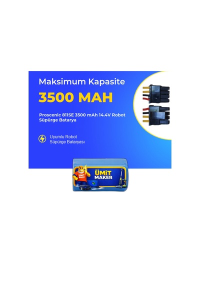 Proscenic 811se 3500 Mah 14.4v Robot Süpürge Batarya