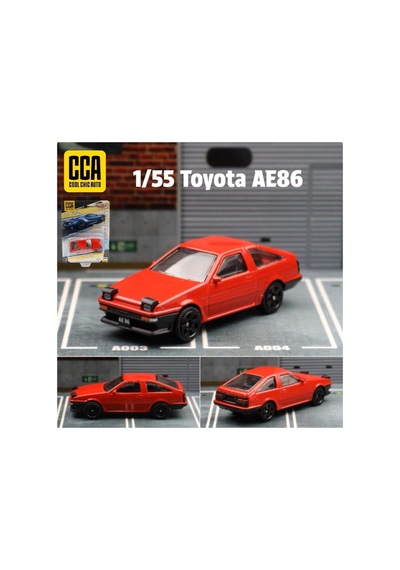 Premium Series Toyota Ae86 Kırmızı 1/64 Model Araba
