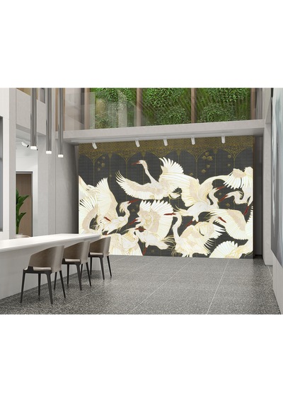 Kuşların Dansı Poster Duvar Kağıdı Renkli