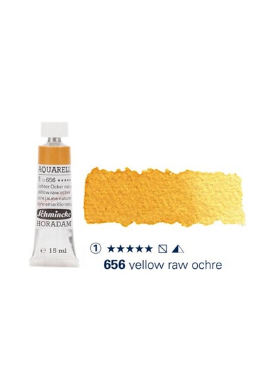 Schmincke Horadam Aquarell Tube 15ml Seri 1 Yellow Raw Ochre 656
