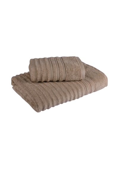 Fialka Long Twist Dalgalı Havlu 2'li Kahve 50x90