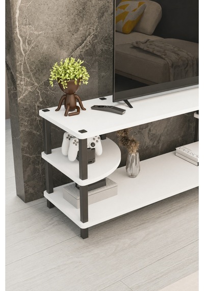 Neoline 120 Cm Tv Ünitesi Modern Tv Sehpası - Beyaz Beyaz