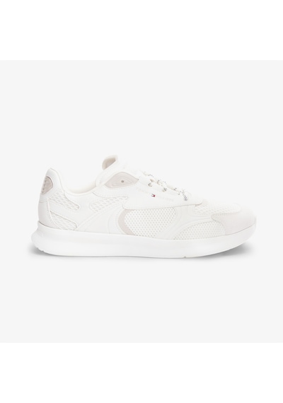 Tommy Hilfiger Lightweight Runner Monocolor Erkek Bej Spor Ayakkabı Fm0fm05928