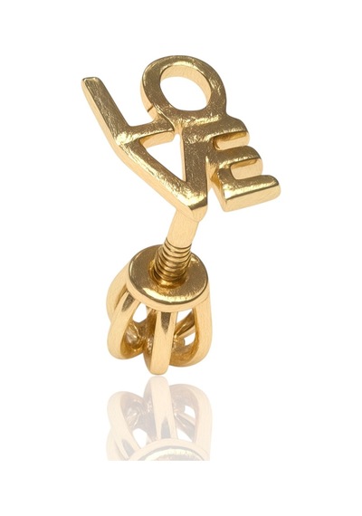 14 Ayar Altın Piercing Tragus Küpe 25114-t017