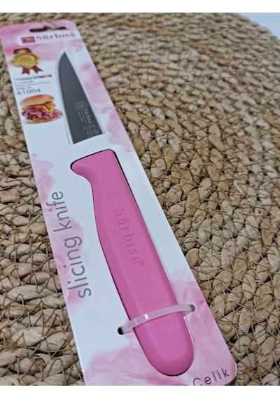 Sürmene 61004 Mutfak Bıçağı 9,50 Cm Pembe Çok Renkli