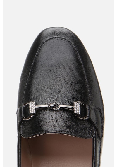 Yaya By Hotiç Kadın Siyah Tokalı Şık Klasik Loafer Siyah