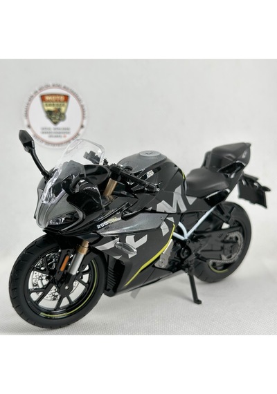 Cfmoto 250sr 1:12 Sesli Işıklı Diecast Motosiklet Modeli - Siyah