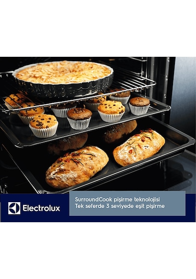 Electrolux EOA5220FOV 72 L Rustik Cam Ankastre Fırın