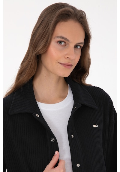 U.s. Polo Assn. Kadın Siyah Gömlek Örme 50314179-vr046 Sıyah