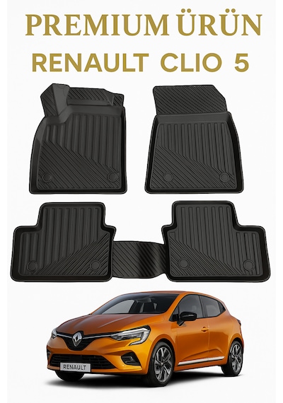 Renault Clio 5 3d Uyumlu Oto Paspas Premium