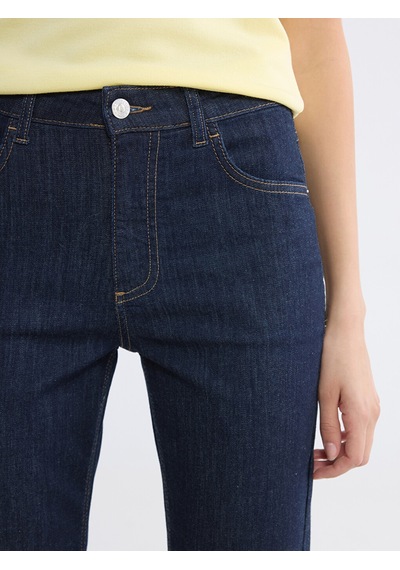Lcwaıkıkı Classic İndigo Flare Kadın Jean Pantolon