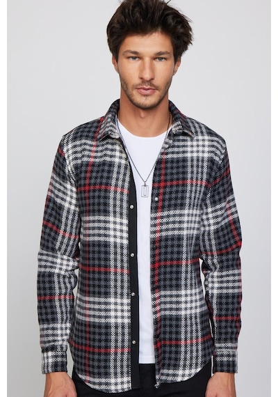Tudors Slim Fit Dar Kesim Kapaklı Çift Cep Kareli Oduncu Erkek Gömlek-29849-multi Çok Renkli Tudors Slim Fit Dar Kesim Kapaklı Çift Cep Kareli Oduncu Erkek Gömlek-29849-multi Çok Renkli