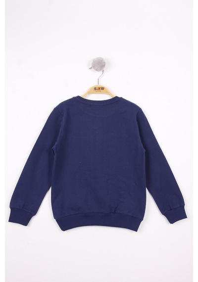Toontoy Kids Toontoy Erkek Çocuk Relax Fit Bisiklet Yaka Baskılı Sweatshirt - 2 İplik Lacivert Toontoy Kids Toontoy Erkek Çocuk Relax Fit Bisiklet Yaka Baskılı Sweatshirt - 2 İplik Lacivert