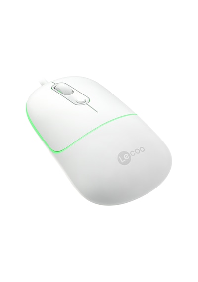 Lecoo MS110 USB Kablolu RGB 2400DPI 4 Tuşlu Sessiz Click Optik Mouse