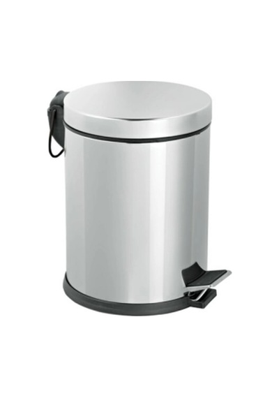 Pedallı 8lt Krom Metal Çöp Kovası Bx40 Çok Renkli