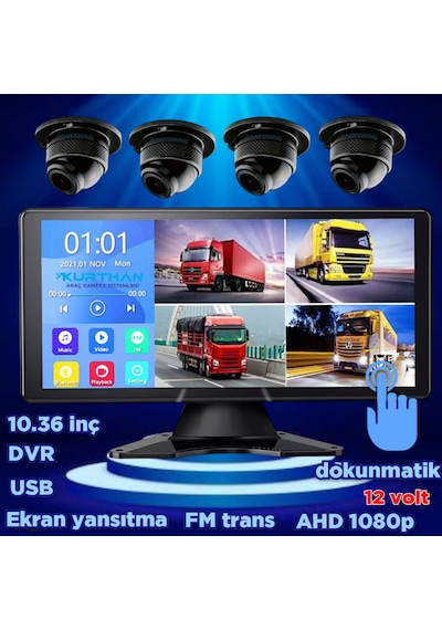 Dvr Dokunmatik Video Müzik 4 Ad 1080p Ahd 150'' Ultra Mini Kamera