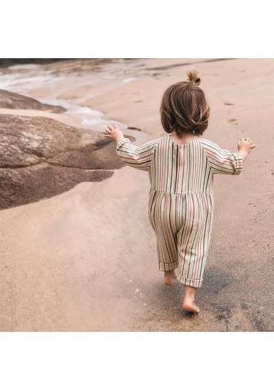 Bebe Çocuk Oversize Tulum Kırmızı Melanj