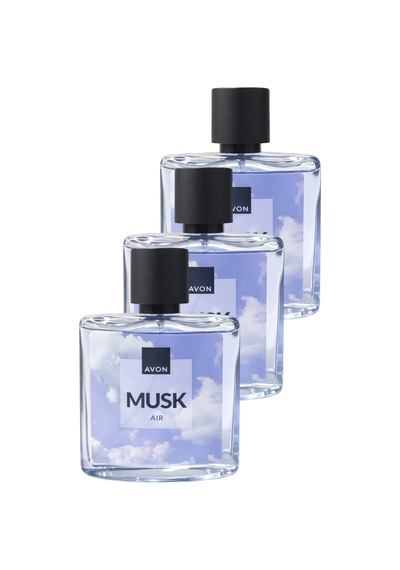 Musk Air Erkek Parfüm Edt 75 Ml. Üçlü Set Odunsu