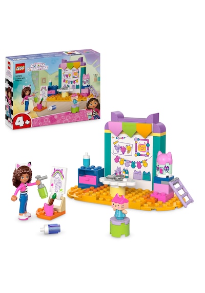 LEGO® Gabby's Dollhouse Karton Yavru Kedi ile El Sanatları 10795 - 4+ Çocuklar için Yaratıcı Oyuncak Yapım Seti (60 Pr)
