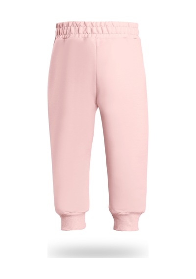 Heyadventure Kız Çocuk Cepsiz Jogger Eşofman Altı Paçası Kaşkorseli Pudra Pudra
