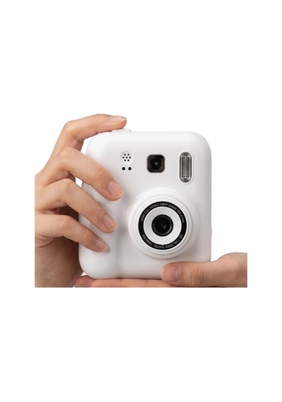 Çocuklar İçin Dijital Baskılı Fotoğraf Makinesi 5 Renkli Kalem Ve 4 Kağıt Rulo Hediyeli Kamera