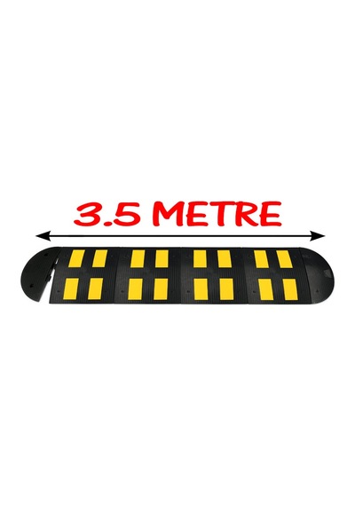 Kauçuk Kasis Hız Kesici Kasis Kauçuk Şaseli Trafik Yol Kasisi 3.5 Metre 50x50 Cm