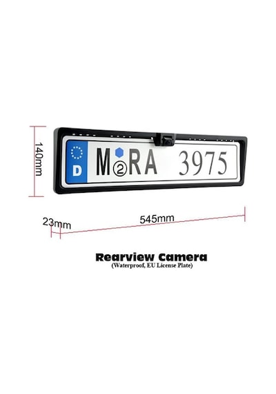 lidergaraj Kameralı Park Sensörü 4.3'' Ayna Ekran+Plakalık Kamera