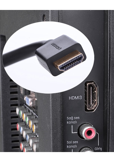 Ugreen Uhd 4k Yüksek Hızlı Ethernet Ve Hdmı Kablosu, 1.5 Metre, 60820 -