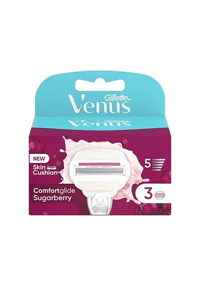 Gillette Venus Comfortglide Sugarberry Yedek Bıçak Kadınlar İçin 5 Bıçaklı 3 Adet