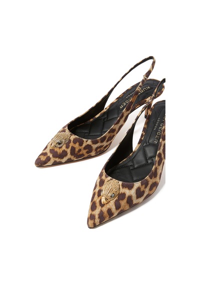 Kurt Geiger Şık Tasarımlı Yüksek Topuklu Slingback Ayakkabı Kahverengi