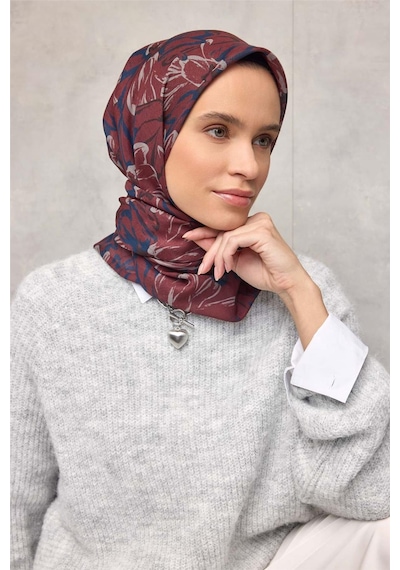 Silk Home Pamuk Polyester Eşarp Kiremit-bordo Taş Lacivert Siyah Botanik Desenli Soft Dokulu Tok Duruşlu 90x90 Çok Renkli Silk Home Pamuk Polyester Eşarp Kiremit-bordo Taş Lacivert Siyah Botanik Desenli Soft Dokulu Tok Duruşlu 90x90 Çok Renkli