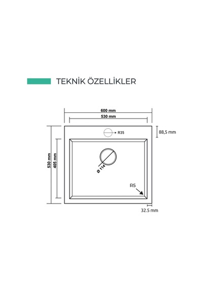 Realstone K002 Dıdyma G.eviye Siyah