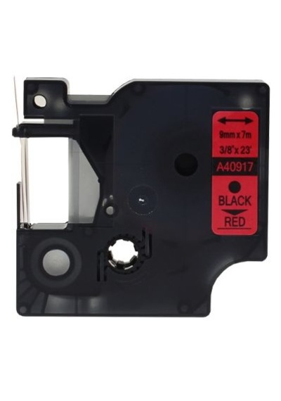 Cestag D1 40917 Uyumlu Şerit Kırmızı - Siyah 9 MM x 7 M