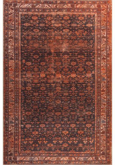 Foldy Vintage Desenli Dokuma Taban Dekoratif Kırmızı Halı Fl 45 Kırmızı 9