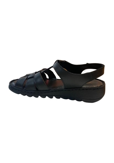 Neon Akm-008 Kadın Siyah Hakiki Deri Sandalet - 36 Siyah