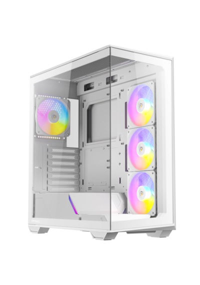 Antec C3 Argb Beyaz Atx Mid Tower Gaming Kasa 4x Argb Fan, Temperli Cam, 360mm Radyatör