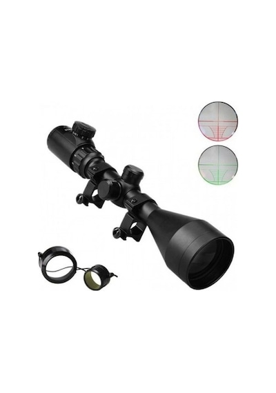 Aim 3-12x50e Çıft Işıklı Zoomlu Dürbün Çok Renkli