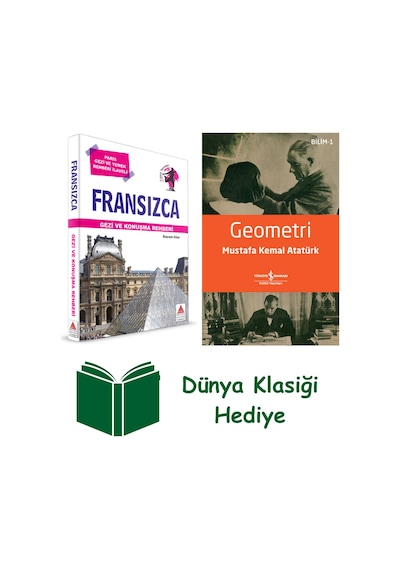 Fransızca Gezi Ve Konuşma Rehberi + Geometri + Dünya Klasiği Hediye