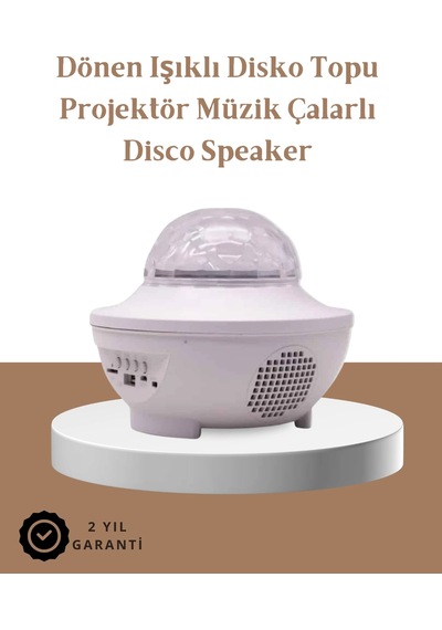 Zenvia Müzik Ritimli Işık Değişimi & Dönen Dalga Efekti Galaxy Projektör Znv2026 Çok Renkli